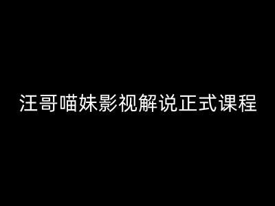 汪哥影视解说正式课程：剪映/PR教学/视解说剪辑5大黄金法则/全流程剪辑7把利器等等-屈原聊项目