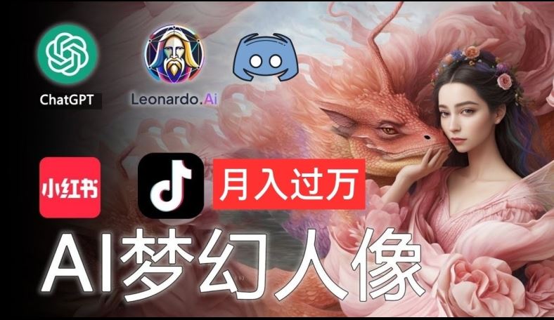 AI摄影梦幻人像：零基础也能月入过万的秘密【揭秘】-屈原聊项目