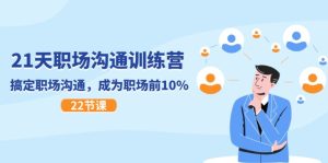 21天职场沟通特训营，搞定职场沟通，成为职场前10%（22节）-屈原聊项目