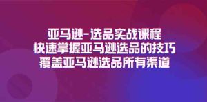 亚马逊选品实战课程，快速掌握亚马逊选品的技巧，覆盖亚马逊选品所有渠道-屈原聊项目