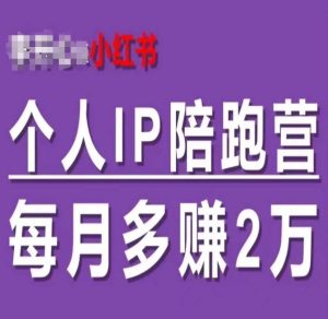 小红书个人IP陪跑营，60天拥有自动转化成交的双渠道个人IP，每月多赚2w-屈原聊项目