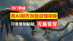 用AI制作创意动物视频,简单操作,月入过万-屈原聊项目