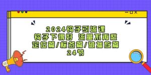 2024钩子引流课：钩子下得好流量不再愁，定位篇/标签篇/破播放篇/24节-屈原聊项目