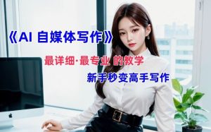 AI自媒体文章创作全网最详细教程,新手秒变写作高手,多方位发展-屈原聊项目