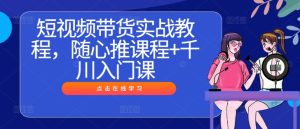 短视频带货实战教程,随心推课程+千川入门课-屈原聊项目