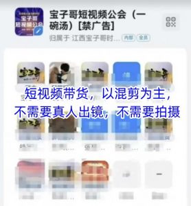 宝子哥头部团队短视频带货，以混剪为主，不需要真人出镜，不需要拍摄【更新9月】-屈原聊项目
