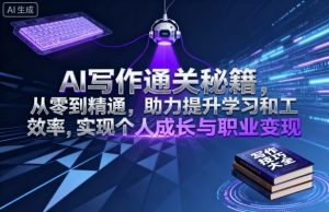 AI写作通关秘籍，从零到精通，助力提升学习和工作效率，实现个人成长与职业变现-屈原聊项目