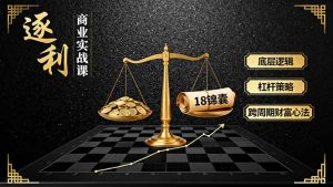 《逐 利》商业实战课，底层逻辑、杠杆策略、18锦囊，跨周期财富心法-屈原聊项目