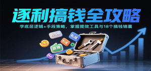 逐利搞钱全攻略：学底层逻辑+手段策略，掌握提效工具与18个搞钱锦囊-屈原聊项目