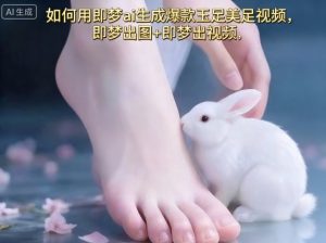 如何用即梦ai生成爆款玉足美足视频，即梦出图+即梦出视频，快速涨粉-屈原聊项目