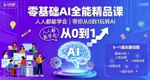 零基础AI全能精品课，人人都能学会，带你从0到1玩转AI-屈原聊项目