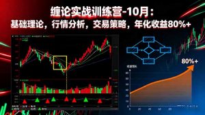 缠论实战训练营-10月:基础理论,行情分析,交易策略,年化收益80%+-屈原聊项目