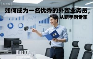如何成为一名优秀的外贸业务员,从新手到专家-屈原聊项目