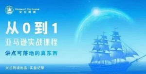 从0-1亚马逊实战课程,亚马逊从0-1,从1-10实操变现-屈原聊项目