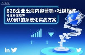 B2B企业出海内容营销+社媒矩阵,从0到1的系统化实战方案-屈原聊项目