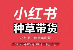 小红书种草带货实训营9月8日杭州线下课,全程录音+字幕,全网唯一小红书实战营-屈原聊项目
