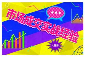 市场成交实战经验,从认知觉醒到实操落地,快速掌握市场开拓与成交核心能力-屈原聊项目