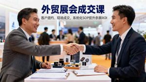 外贸展会成交课，含目标制定、客户邀约、现场成交，系统化SOP提升参展ROI-屈原聊项目
