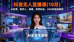 抖音无人直播课(10月-屈原聊项目