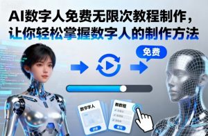AI数字人免费无限次教程制作,让你轻松掌握数字人的制作方法-屈原聊项目