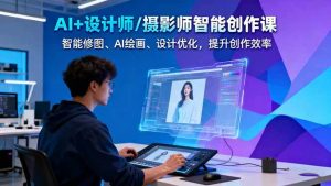 AI+设计师/摄影师智能创作课:智能修图、AI绘画、设计优化,提升创作效率-屈原聊项目