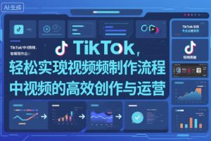 TikTok中视频制做流程,轻松实现Tk中视频的高效创作与运营-屈原聊项目